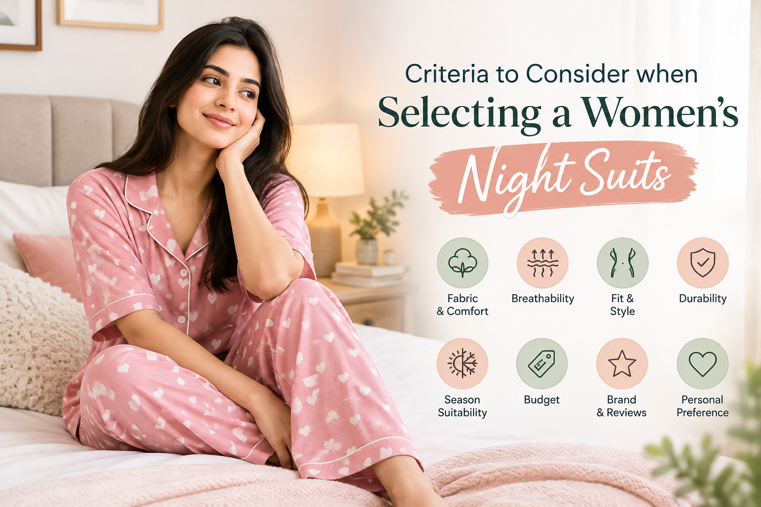 Women’s night suit selection guide for comfort, fit and style